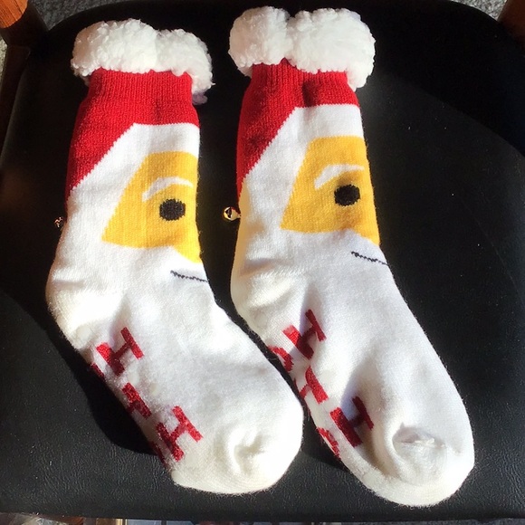Santa 🎅 jingle bell socks “ho ho ho” bottoms - Picture 7 of 7